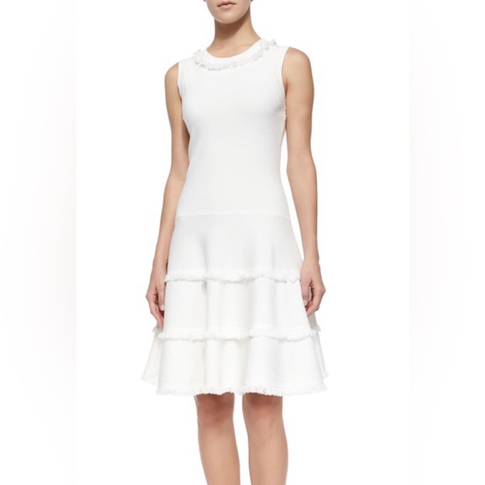 KATE SPADE KNIT DRESS, white, XL, perfect condition.